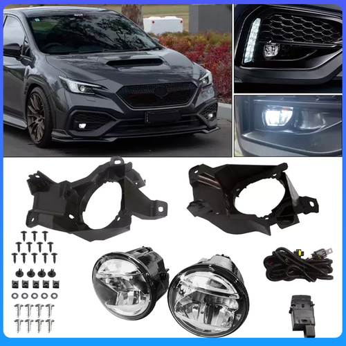 For 2022 2023 2024 Subaru WRX LED Front Fog Lights Lamp w/bracket Switch Harness