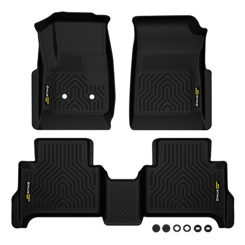 Solid Spare Fit For 15-22 Chevy Colorado GMC Canyon All Weather Floor Mats TPE Liners