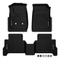 Solid Spare Fit For 15-22 Chevy Colorado GMC Canyon All Weather Floor Mats TPE Liners