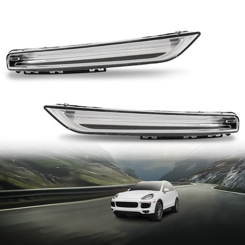 Solid Spare LED DRL Fog Lights Daytime Running Lamps Fit For 2015-2018 Porsche Cayenne 958