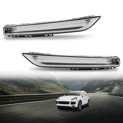 Solid Spare LED DRL Fog Lights Daytime Running Lamps Fit For 2015-2018 Porsche Cayenne 958