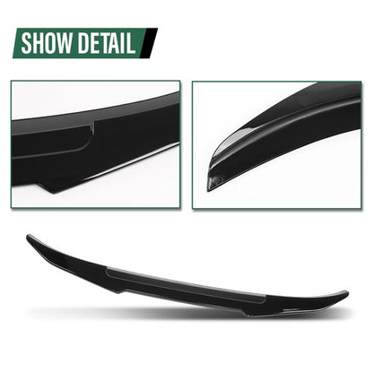 Solid Spare Fit For 20-22 BMW 2 Series F44 PSM Style Gloss Black Rear Trunk Spoiler Wing