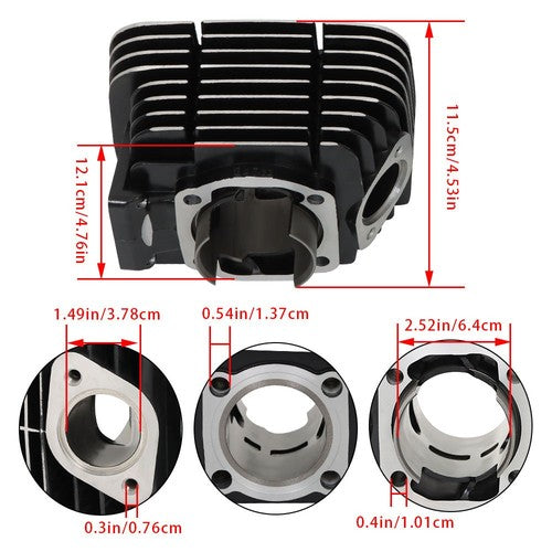 Solid Spare Cylinder Rebuild Kit Pistons Rings Pins For Yamaha Rd350 1973-1975 New