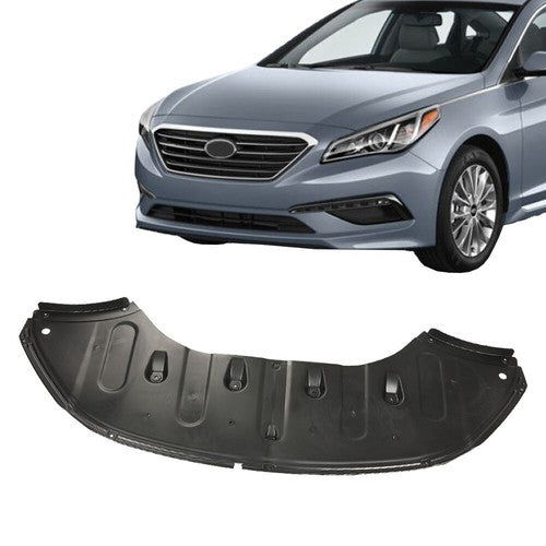 Solid Spare Fit For 2015-2017 Hyundai Sonata Front Engine Splash Shield Under Cover Black