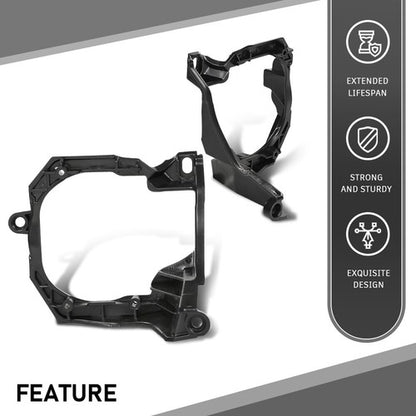 Solid Spare Front Bumper Fog Light Brackets Fit For 2015-2017 Ford Mustang Left+Right Side