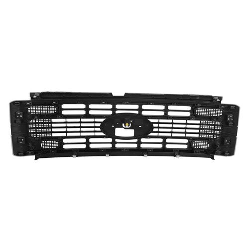 Solid Spare PC3Z8200AB Front Upper Grille For Ford F250 2023 2024 Super Duty XL/XLT Black
