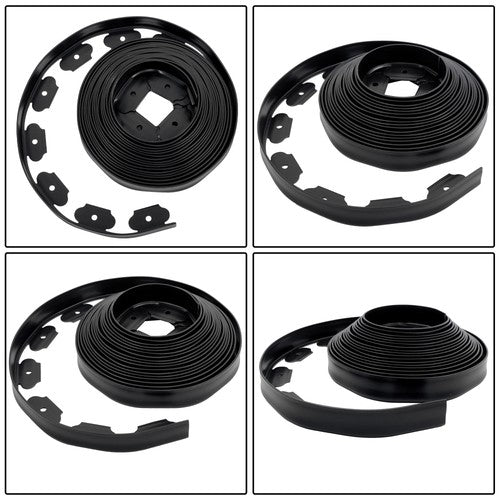 Solid Spare 40FT Garden Edge Lawn Grass Stone Isolation Strip 16pcs Anchoring Spik New