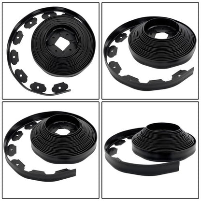 Solid Spare 40FT Garden Edge Lawn Grass Stone Isolation Strip 16pcs Anchoring Spik New