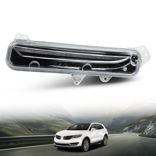 Solid Spare Front Bumper LED Fog Light Driving Lamp Fit For 2016-2017 Lincoln MKX Left Side