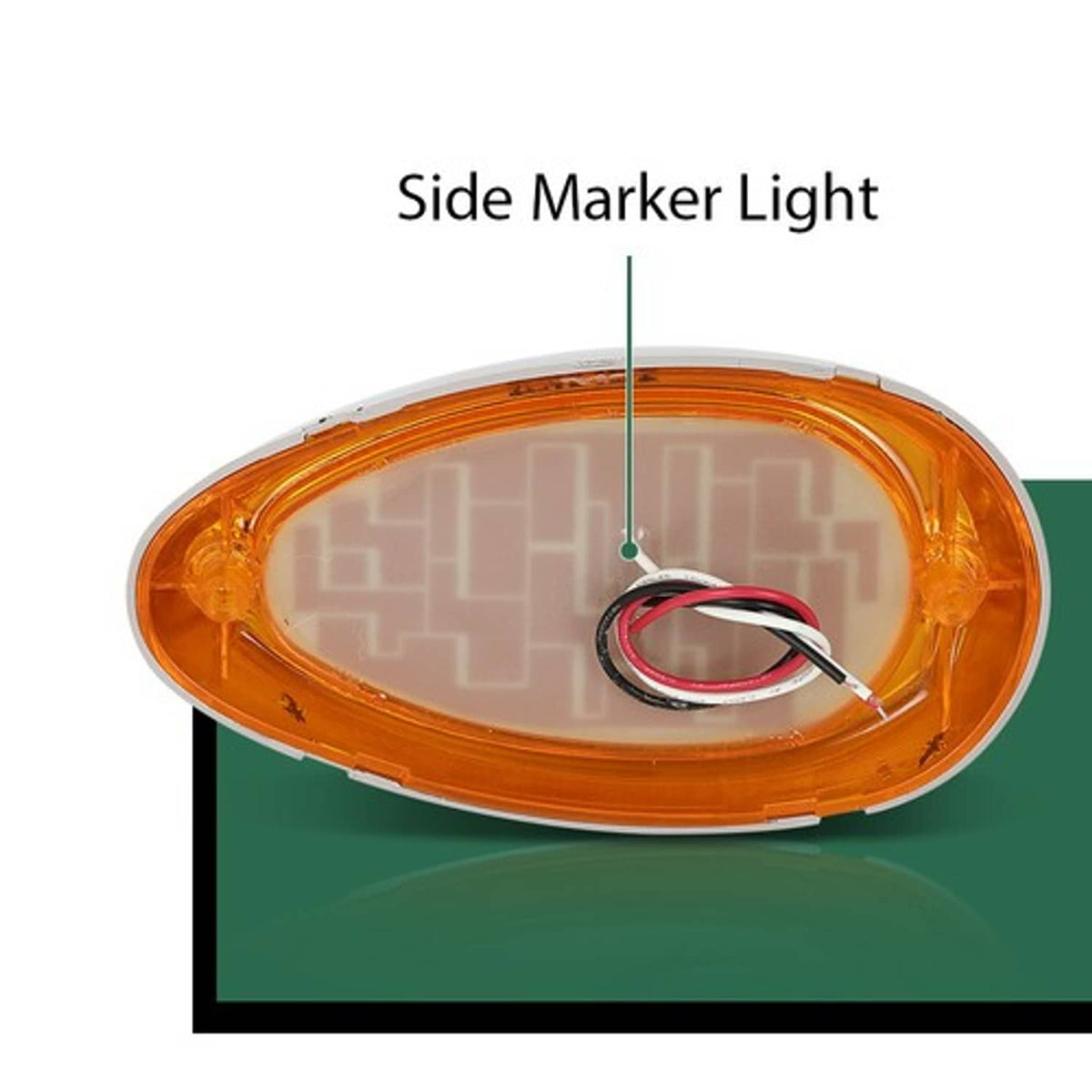 Solid Spare Fit For Freightliner Sleeper Cab Trucks Side Marker Turn Signal LED Lights