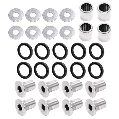 Solid Spare Silvery A Arm Bushing Bearing Shaft Kit For Kawasaki KFX400 Suzuki LTZ400 Z400