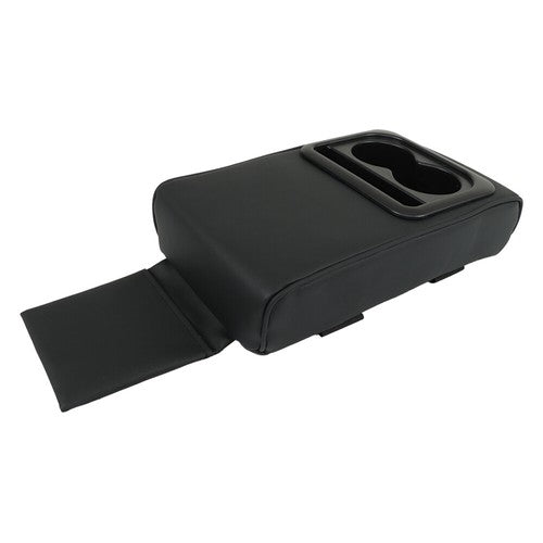 Solid Spare Center Console Armrest Pillow Storage Bag W/ Cup And Phone Holder For Most Cars
