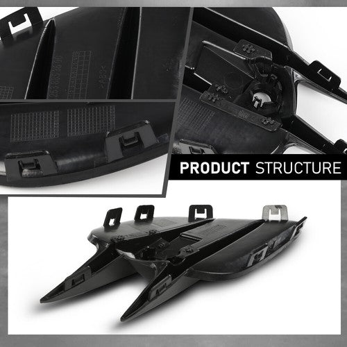 Solid Spare Fit For 16-19 Mercedes-Benz GLC 300 350 Fog Light Cover Lamp Trim Left+Right