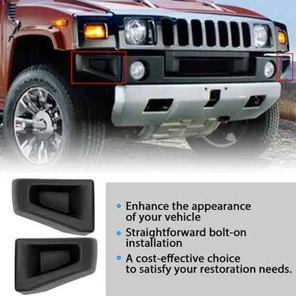 Solid Spare Front Bumper End Cap Corner Plastic For 03-09 Hummer H2 Left&Right Side Textured