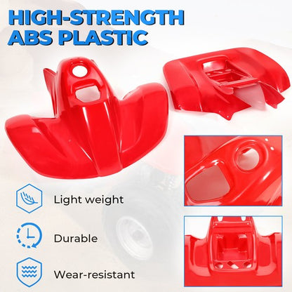 Solid Spare FOR HONDA TRX90 93-05 RED ABS PLASTIC FRONT & REAR FENDERS SET
