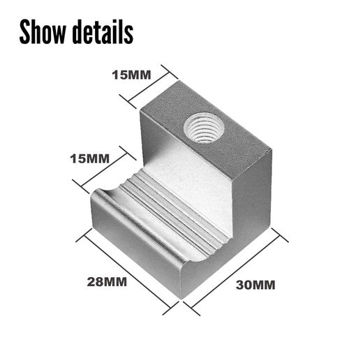 Solid Spare 4pcs Aluminum Fit For Truck Tool Box J-Hook Mounting Clamps Tiedown Bolts Studs