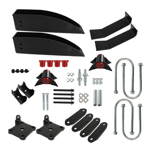 Solid Spare 55-57 For Chevy Belair 150 210 Rear Leaf Spring Relocation Pocket Kit+Axle Seats