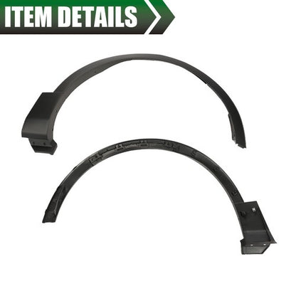 Solid Spare Fit For 11-15 Ford Explorer Front Fender Flare Wheel Arch Molding Left+Right