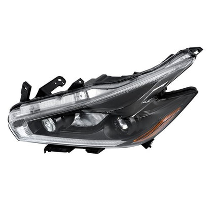 Solid Spare For 2018 Nissan Murano LH+RH Headlights Headlamps Clear Lens Halogen w/ LED DRL