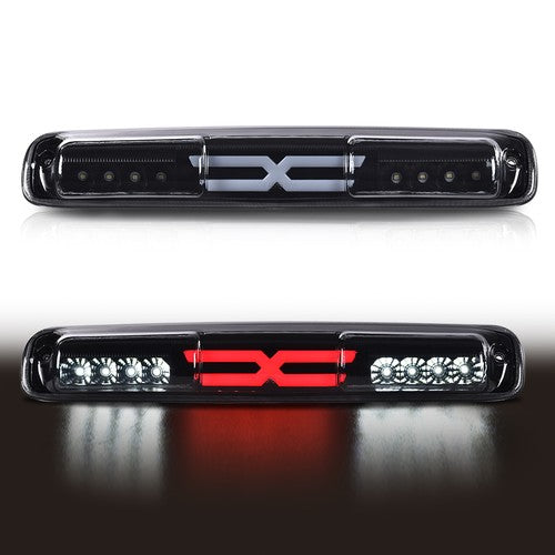 Solid Spare Fit For 1999-2007 Silverado/Sierra Third 3rd Brake Light Cargo Lamp Black/Smoked