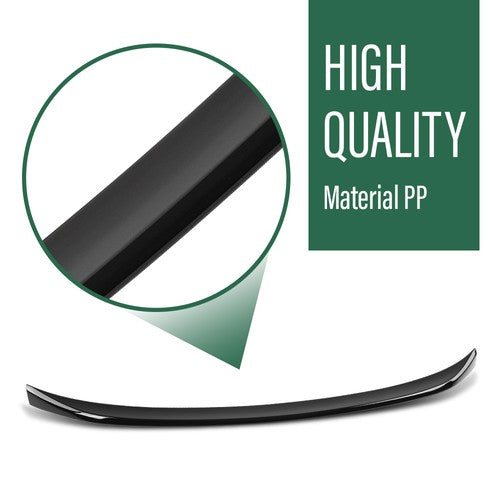 Solid Spare Fit For 19-24 BMW 3-Series G20 M3 G80 MP-Style Rear Trunk Spoiler Gloss Black