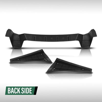 Solid Spare Window Rear Roof Spoiler Fit For Honda Civic 2016-2021 Gloss Black Type-R Style