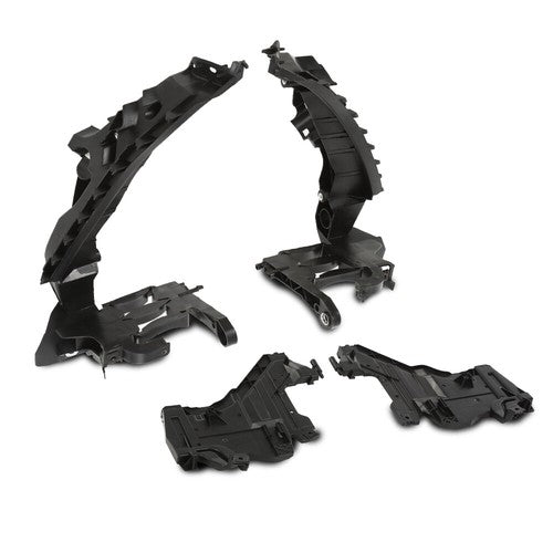 Solid Spare Fit For AUDI A4 B8 08-12 S4 Headlight Mount Bracket Support + Base Plate Kit