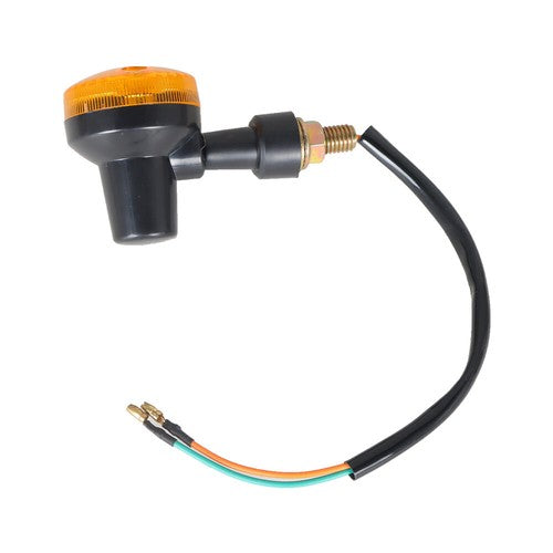 Solid Spare For Yamaha Kawasaki Honda 4X Motorcycle Turn Signals Blinker Light Black Amber