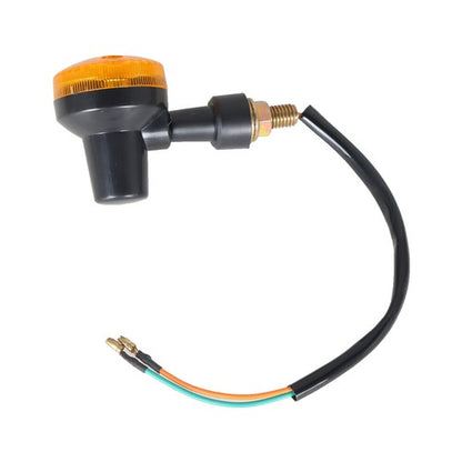 Solid Spare For Yamaha Kawasaki Honda 4X Motorcycle Turn Signals Blinker Light Black Amber