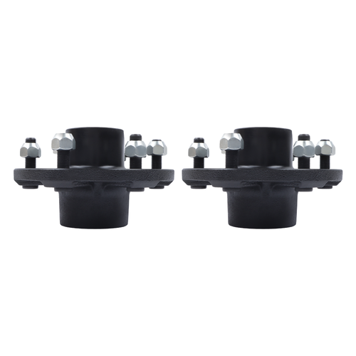 Solid Spare 6 on 5.5' Trailer Hub Kit For 3500 lbs. #84 Spindle With Trailer Bearing