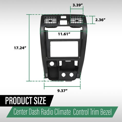 Solid Spare Radio Climate Control Center Dash Panel Bezel Fit For Toyota 4Runner 1999-2002