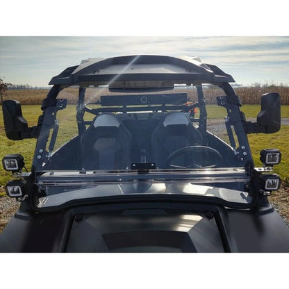 Solid Spare Clear Windshield Flip For Polaris RZR 800 570 / RZR XP 900 / XP 4 800 900 11-14