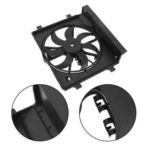 Solid Spare Front Radiator A/C Condenser Fan For 2013-2018 Nissan Sentra 1.6L 1.8L L4 622880