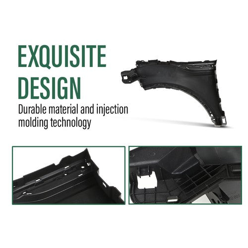 Solid Spare Front Right Fender Fit For 2012-2018 Land Rover Range Rover Evoque LR027589
