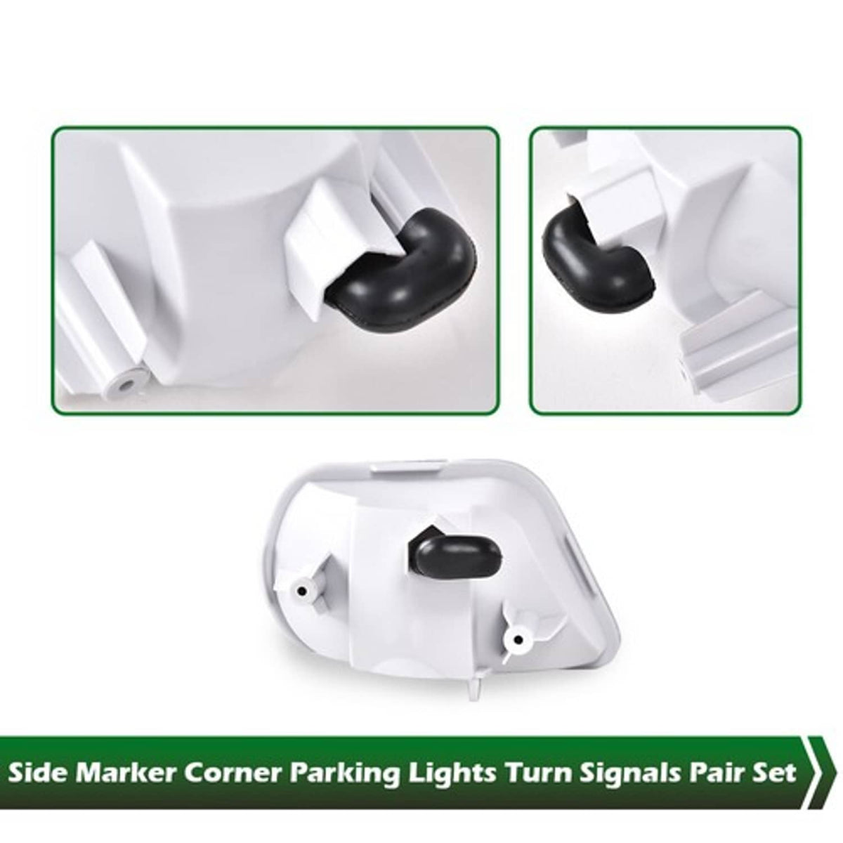 Solid Spare Fit For 98-02 Pontiac Firebird Trans Am Front Corner Turn Signal Lights Housings
