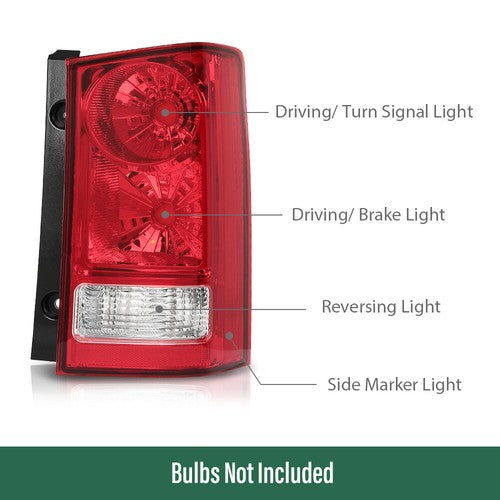 Solid Spare Fit For 2009-2015 Honda Pilot Tail Light Brake Lamp Assembly w/o Bulb Right Side