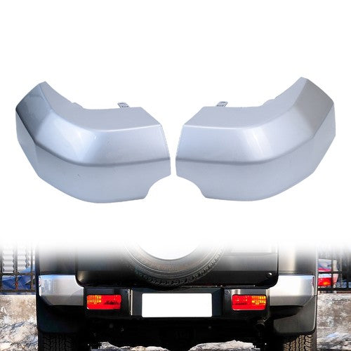 Pair Rear Corner Bumper End Cap Pad LH & RH Silver For Toyota FJ Cruiser 2007-14