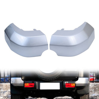 Pair Rear Corner Bumper End Cap Pad LH & RH Silver For Toyota FJ Cruiser 2007-14