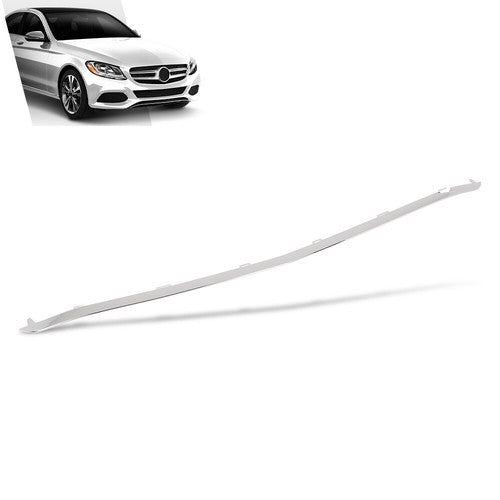 Solid Spare Front Bumper Lower Trim Silver Fit For 2015-2018 Mercedes Benz C300 2058853123
