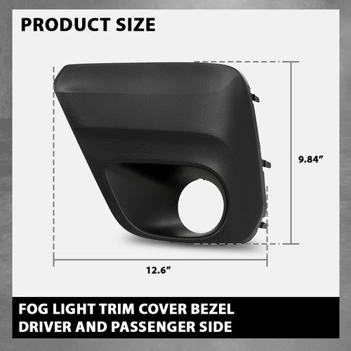 Solid Spare Fog Light Trim Cover Bezel Fit For 2019 2020 2021 Subaru Forester Left+Right