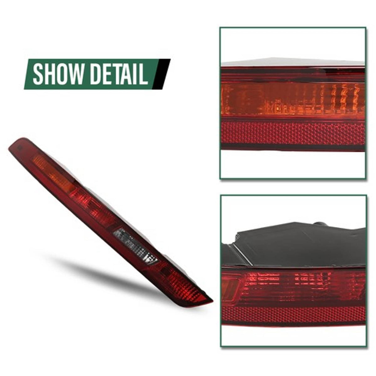 Solid Spare Fit For 2016-2018 Audi Q3 Rear Bumper Lower Tail Light Stop Lamp Left Side
