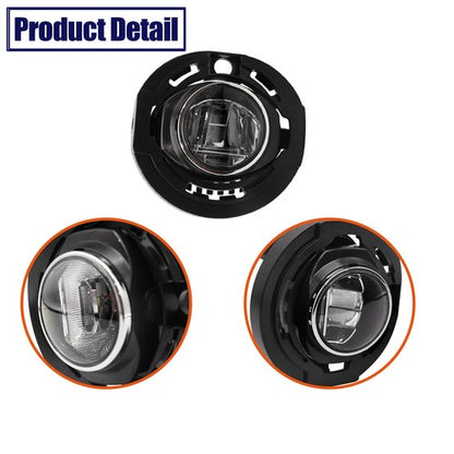LED Fog Lights For 2014-2021 Jeep Grand Cherokee Compatible Front Lamps Assembly