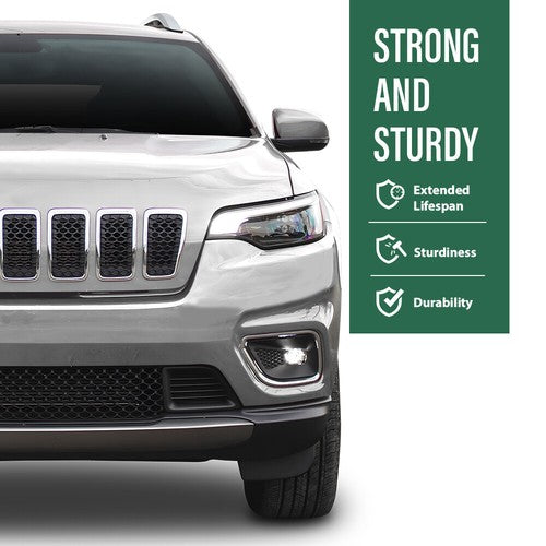 Solid Spare Fit For 19-23 Jeep Cherokee Front Fascia Spat Left Driver Side 68288015AC