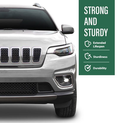 Solid Spare Fit For 19-23 Jeep Cherokee Front Fascia Spat Left Driver Side 68288015AC
