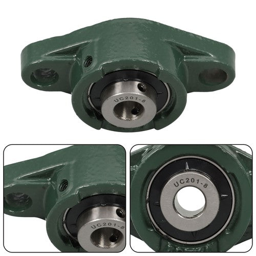 Solid Spare 10PCS UCFL201-8 Pillow Block Bearing 1/2" Hole 2-Bolt With Seat Bearing