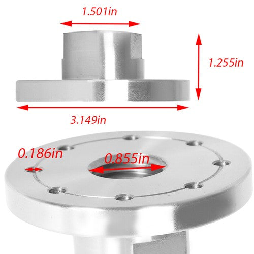 Solid Spare For 1" × 8 Tpi Spindle 3Inch Steel Face Plate Woodworking Lathe Faceplate