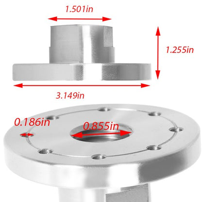 Solid Spare For 1" × 8 Tpi Spindle 3Inch Steel Face Plate Woodworking Lathe Faceplate