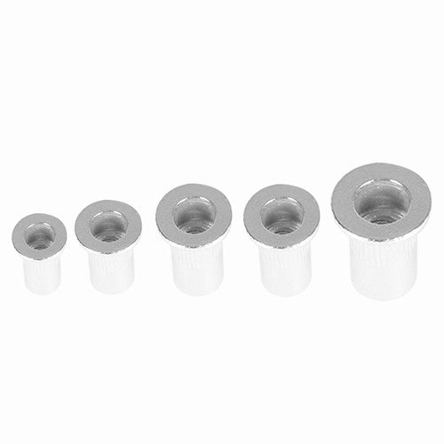 Solid Spare 150 Pack Aluminum Rivet Nut Kit Rivnut Nutsert Standard Inch SAE Imperial