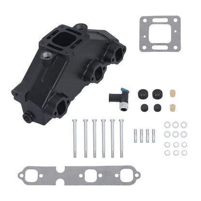 Solid Spare 2× Exhaust Manifold For MerCruiser GM V6 1985-2002 175 185 205 262 4.3L 99746A17