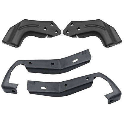 Solid Spare Black Metal Front Bumper Brackets Compatible 94-00 Chevrolet&GMC C-K Series 2pcs